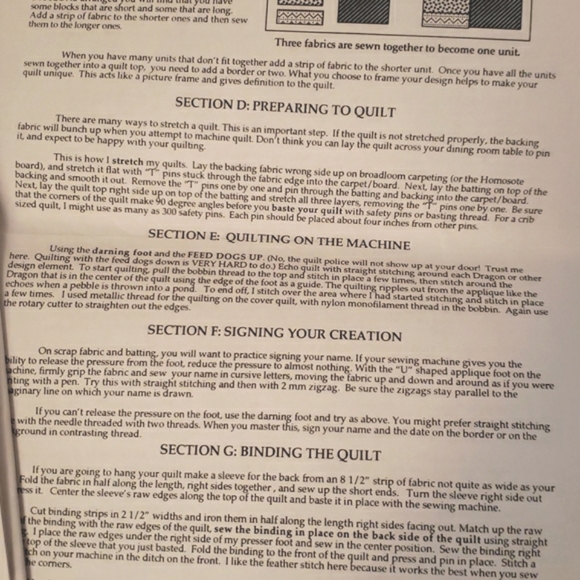 Dragon Quilt Pattern & Instructions New - Picture 9 of 10